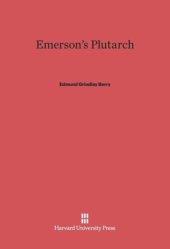 book Emerson’s Plutarch