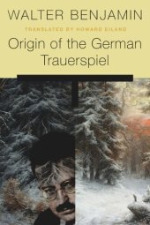book Origin of the German Trauerspiel