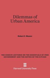 book Dilemmas of Urban America