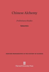 book Chinese Alchemy: Preliminary Studies