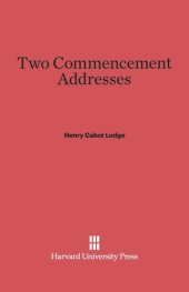 book Two Commencement Addresses