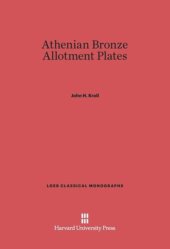 book Athenian Bronze Allotment Plates