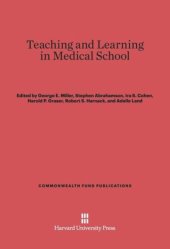 book Teaching and Learning in Medical School