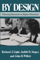 book By Design: Planning Research on Higher Education