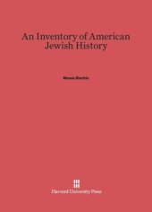 book An Inventory of American Jewish History