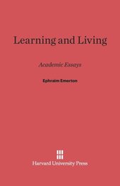 book Learning and Living: Academic Essays