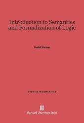 book Introduction to Semantics and Formalization of Logic