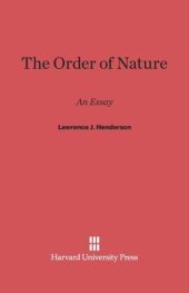 book The Order of Nature: An Essay