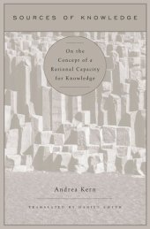 book Sources of Knowledge: On the Concept of a Rational Capacity for Knowledge