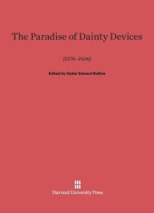 book A Paradise of Dainty Devices (1576–1606)