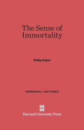 book The Sense of Immortality