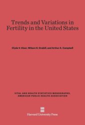 book Trends and Variations in Fertility in the United States