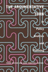 book The Argumentative Turn in Policy Analysis and Planning