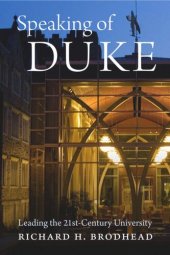 book Speaking of Duke: Leading the Twenty-First-Century University