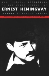 book New Critical Approaches to the Short Stories of Ernest Hemingway