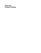 book Clear and Present Thinking: A Handbook in Logic and Rationality