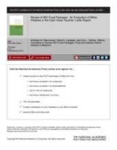 book Review of WIC Food Packages: An Evaluation of White Potatoes in the Cash Value Voucher: Letter Report