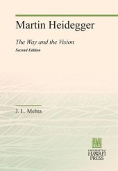 book Martin Heidegger: The Way and the Vision