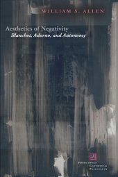 book Aesthetics of Negativity: Blanchot, Adorno, and Autonomy