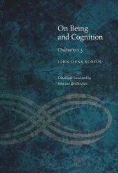 book On Being and Cognition: Ordinatio 1.3