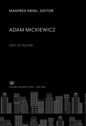 book Adam Mickiewicz: Poet of Poland