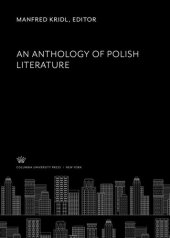 book An Anthology of Polish Literature