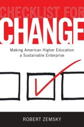 book Checklist for Change: Making American Higher Education a Sustainable Enterprise