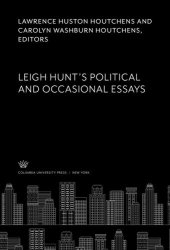 book Leigh Hunt’S Political and Occasional Essays