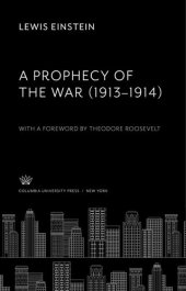 book A Prophecy of the War (1913-1914)