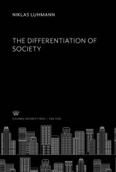 book The Differentiation of Society