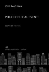 book Philosophical Events Essays of the ’80S