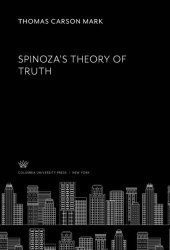 book Spinoza’S Theory of Truth