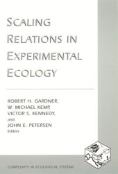 book Scaling Relations in Experimental Ecology