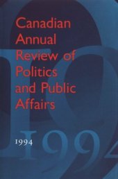 book Canadian Annual Review of Politics and Public Affairs: 1994