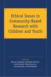 book Ethical Issues in Community-Based Research with Children and Youth