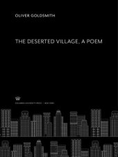 book The Deserted Village, a Poem