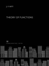 book Theory of Functions