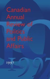 book Canadian Annual Review of Politics and Public Affairs: 1997