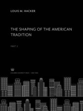 book The Shaping of the American Tradition