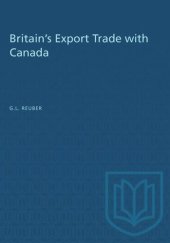 book Britain's Export Trade with Canada