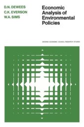 book Economic Analysis of Environmental Policies