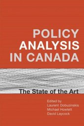 book Policy Analysis in Canada