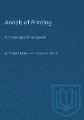 book Annals of Printing: A Chronological Encyclopaedia