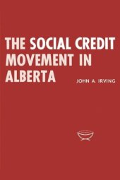 book The Social Credit Movement in Alberta