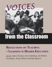 book Voices from the Classroom: Reflections on Teaching and Learning in Higher Education