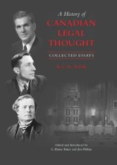 book A History of Canadian Legal Thought: Collected Essays