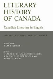 book Literary History of Canada: Canadian Literature in English, Volume III (Second Edition)