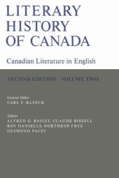 book Literary History of Canada: Canadian Literature in English (Second Edition) Volume II