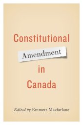 book Constitutional Amendment in Canada