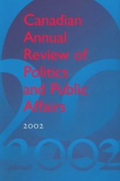 book Canadian Annual Review of Politics and Public Affairs 2002